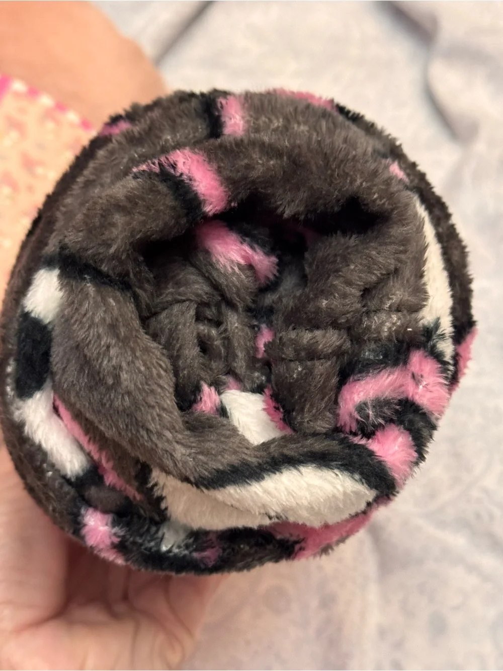 Sanrio Kuromi Plush Throw - Dark Gray & Hot Pink